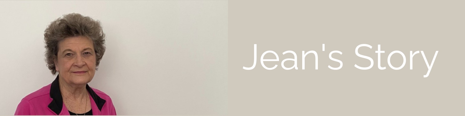 Jean's Story Jean's Story